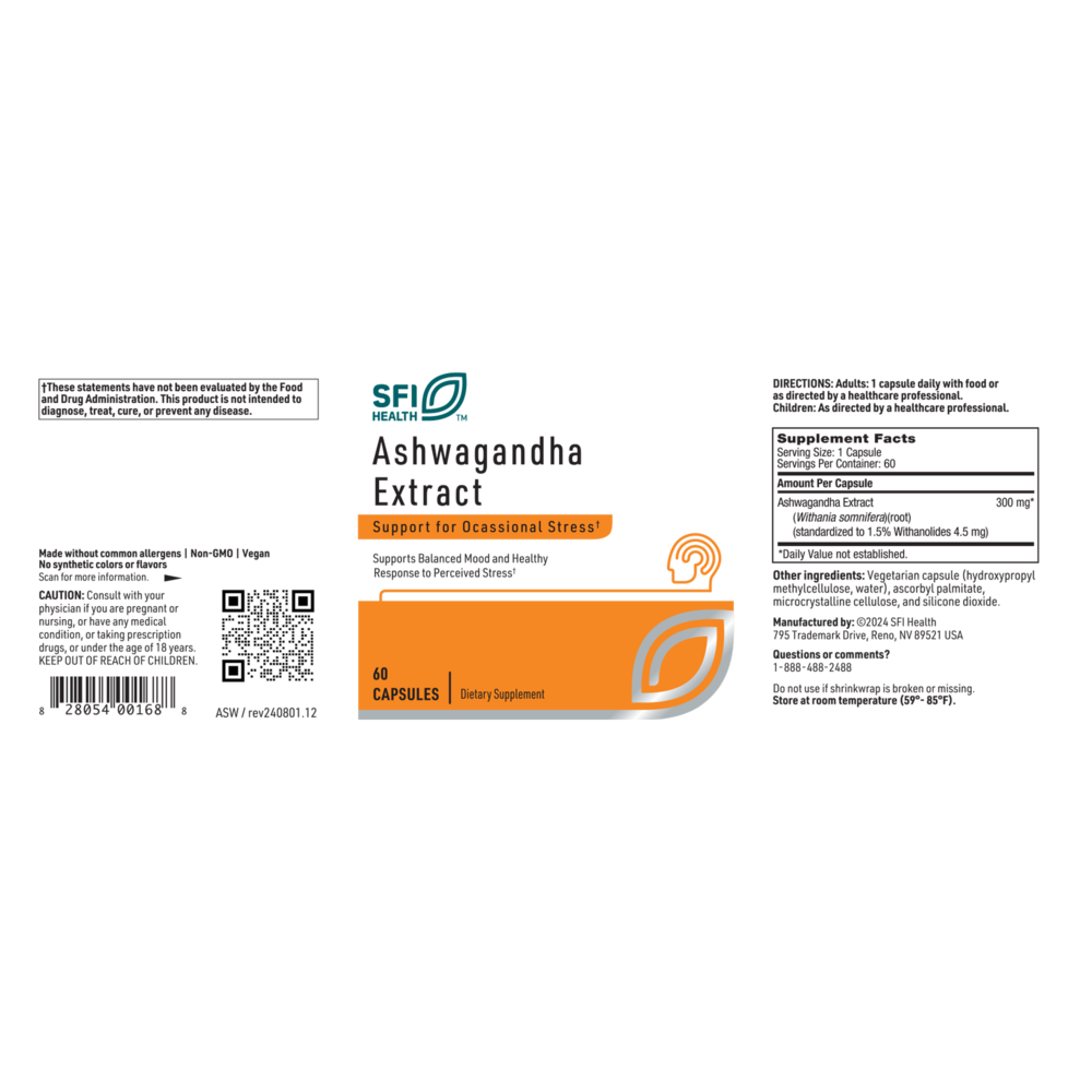 Klaire Labs/SFI Health Ashwagandha Extract — view 2
