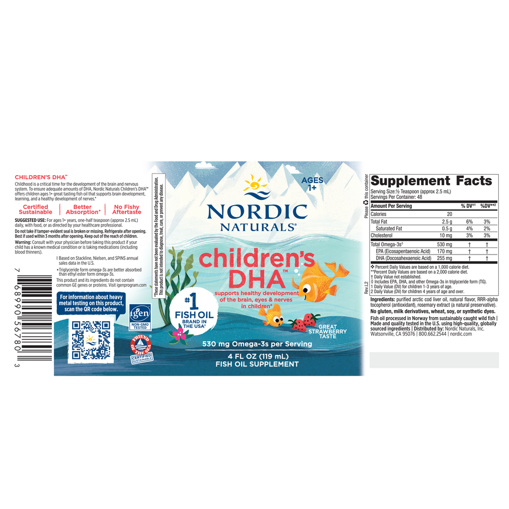 Nordic Naturals Children's DHA, Formerly DHA Jr (Strawberry) — view 2