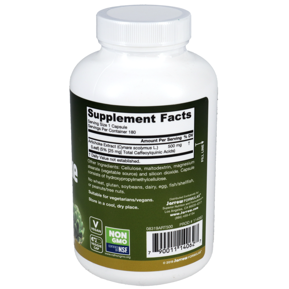 Jarrow Formulas Artichoke 500mg — view 2