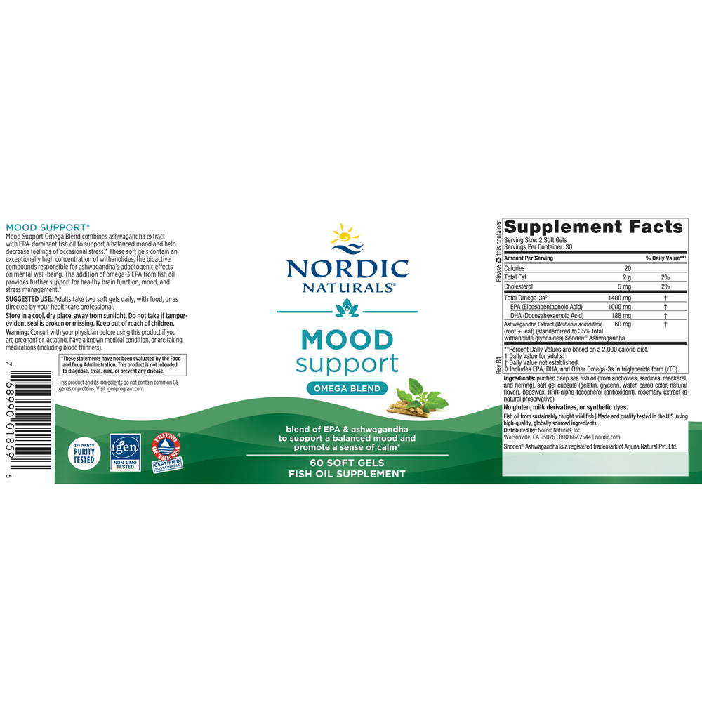 Nordic Naturals Mood Support Omega Blend — view 2