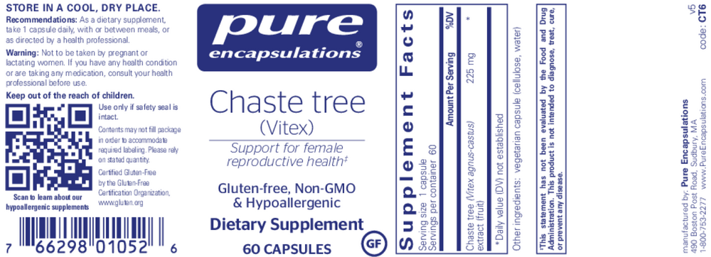 Pure Encapsulations Chaste Tree (Vitex) — view 2