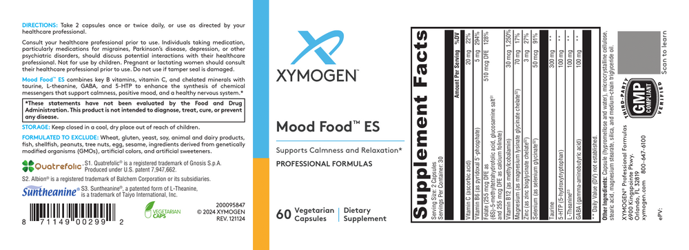 Xymogen Mood Food ES — view 2