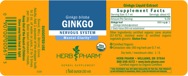 Herb Pharm - Ginkgo