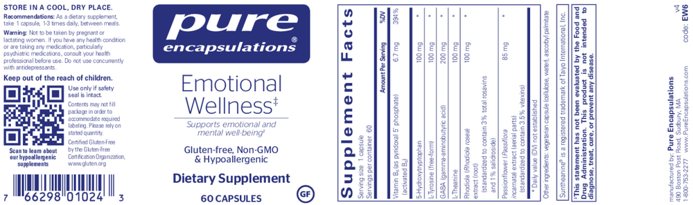 Pure Encapsulations Emotional Wellness* — view 2