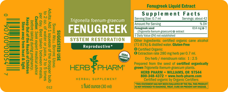 Herb Pharm - Fenugreek