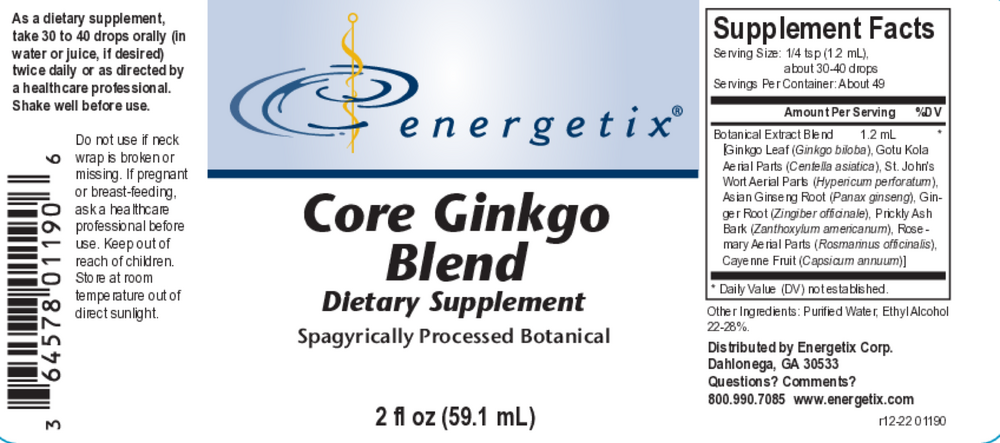 Energetix Core Ginkgo Blend — view 2