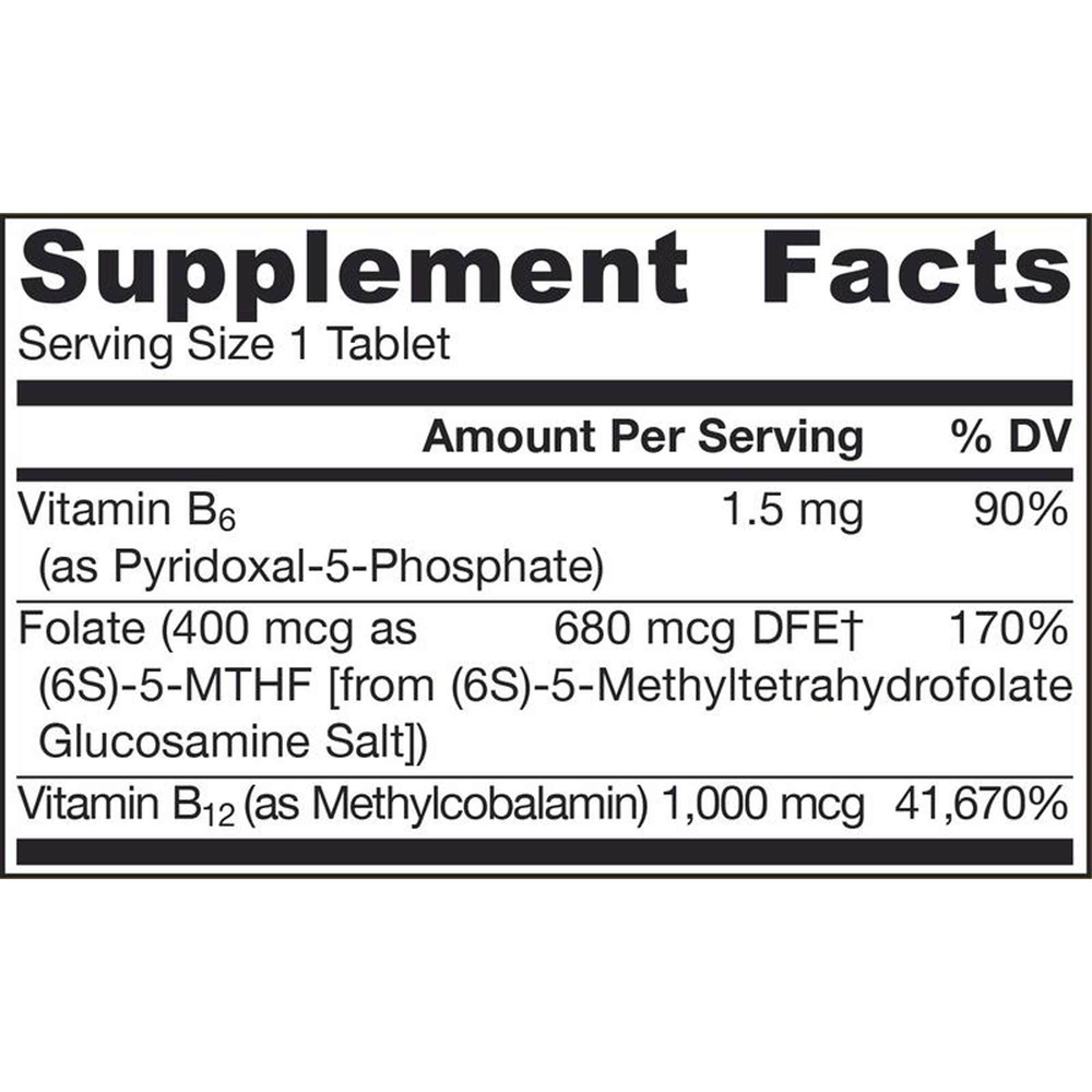 Jarrow Formulas Methyl B-12 & Methyl Folate Lemon — view 2