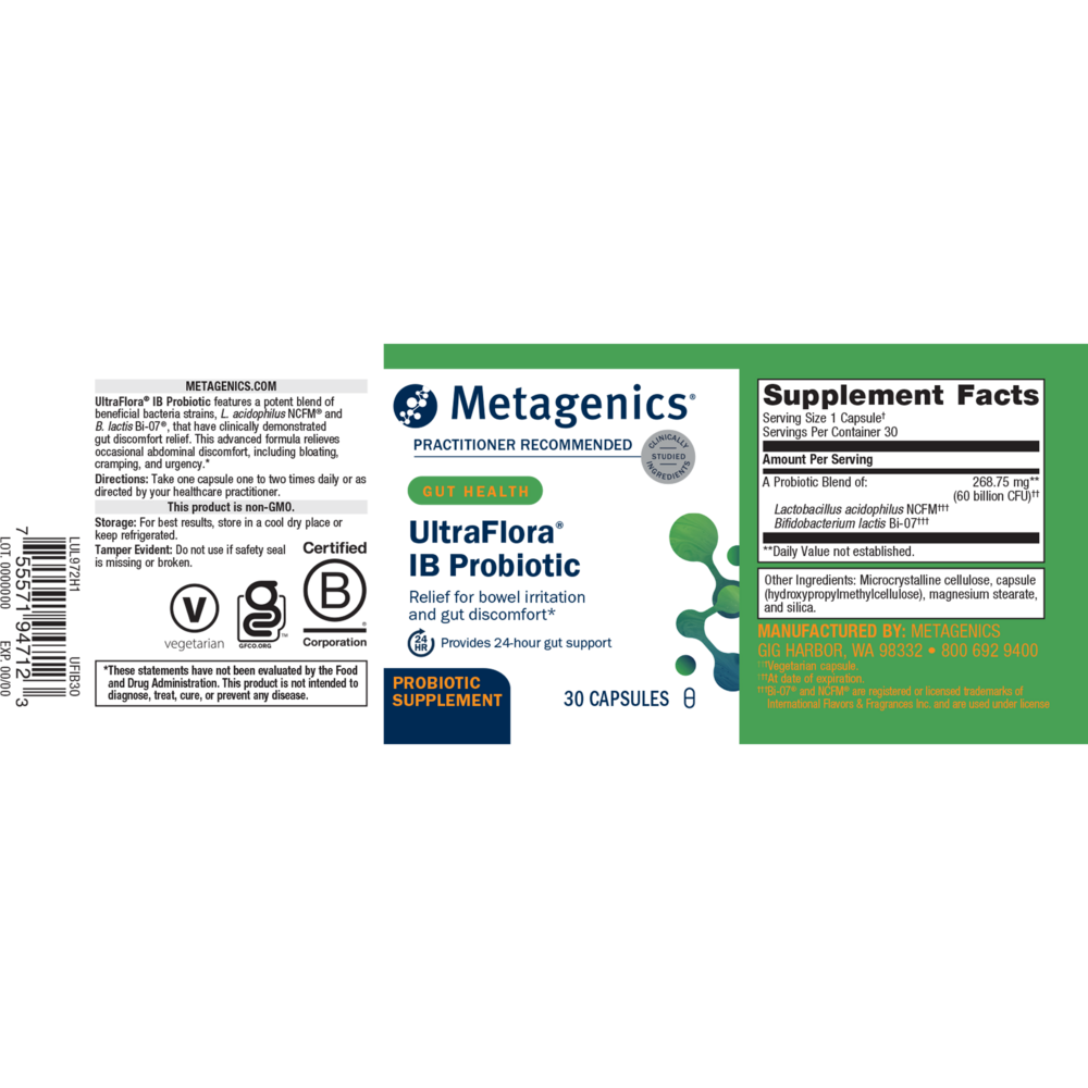 Metagenics UltraFlora® IB Probiotic — view 2