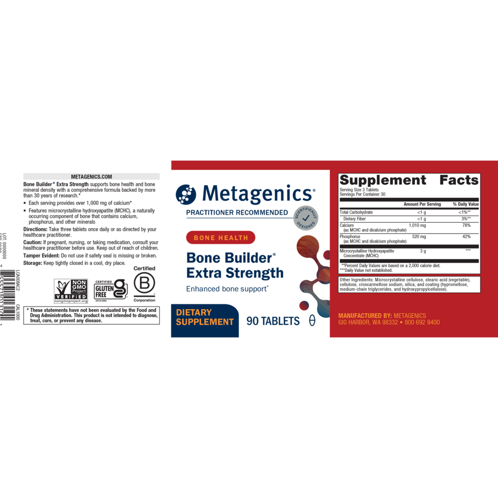 Metagenics Bone Builder® Extra Strength (formerly Cal Apatite 1000) — view 2