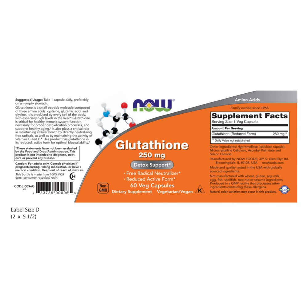 NOW Foods Glutathione — view 2