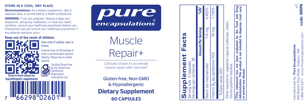 Pure Encapsulations Muscle Repair+ — view 2