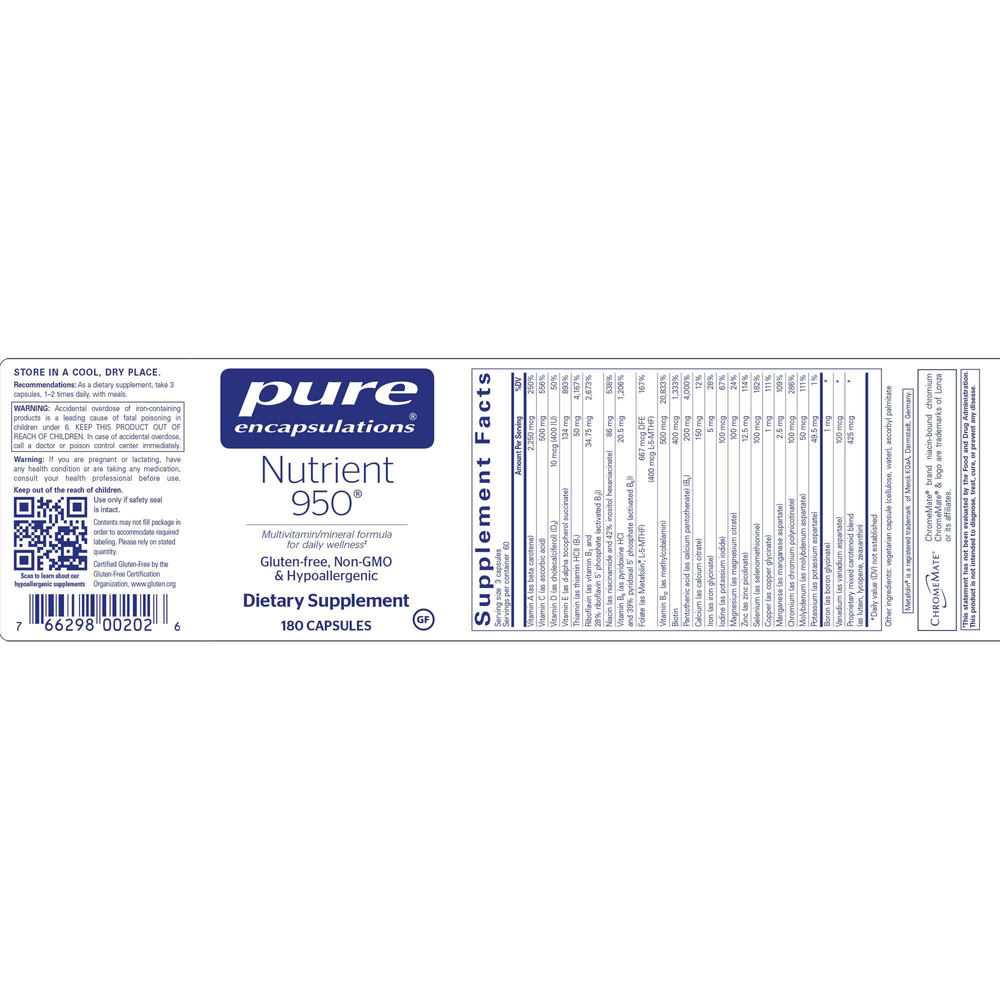 Pure Encapsulations Nutrient 950 — view 2
