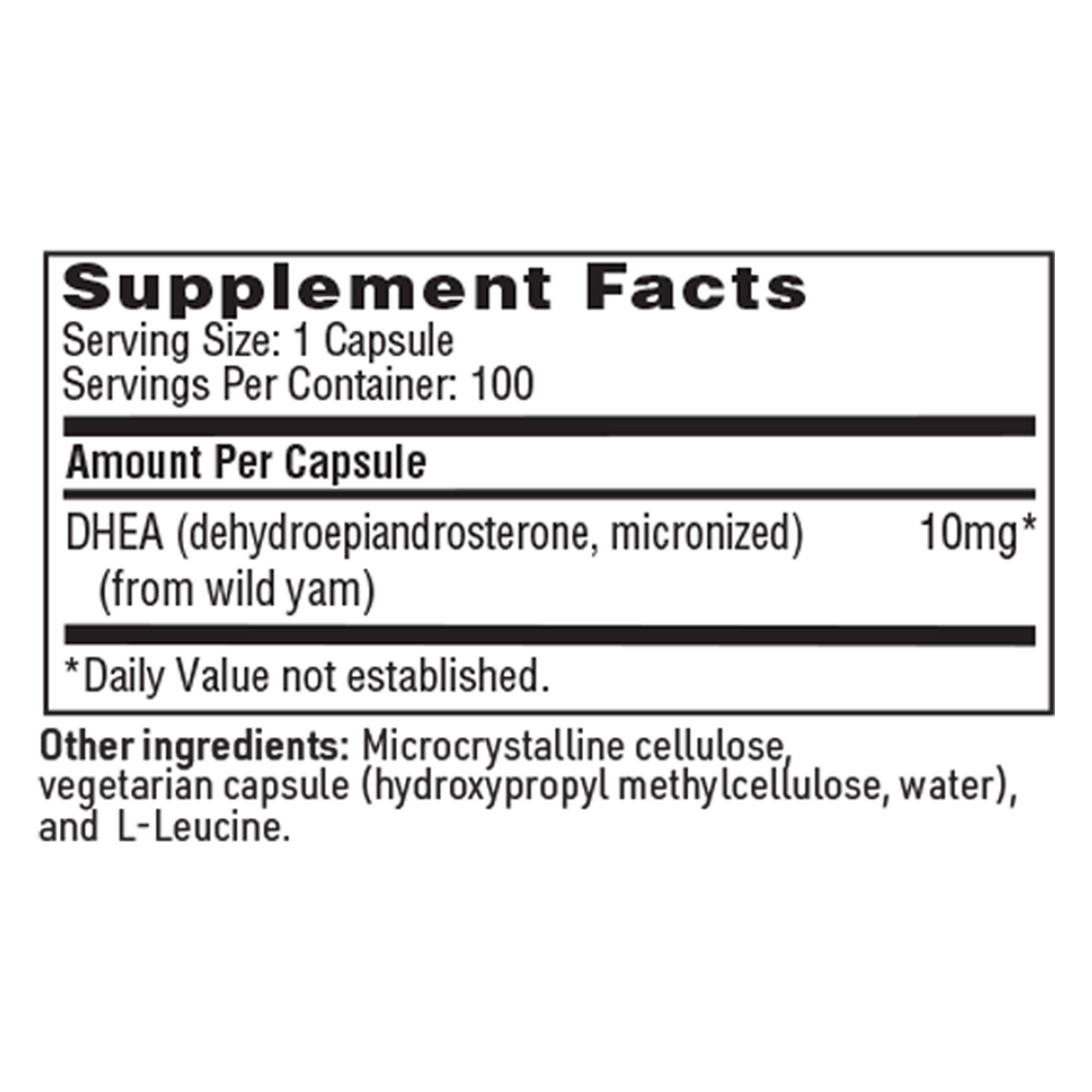 Klaire Labs/SFI Health DHEA 10mg — view 2