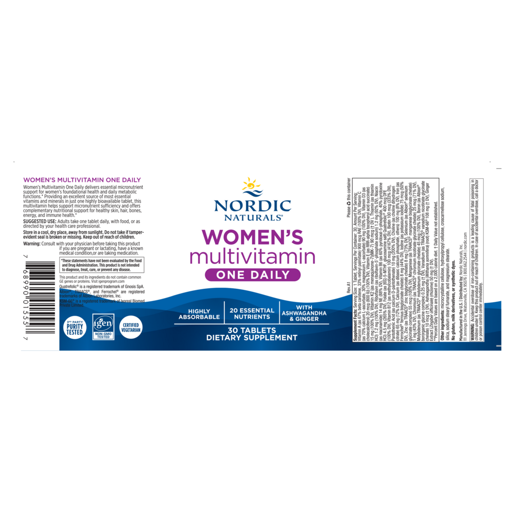 Nordic Naturals Women's One Daily Multivitamin — view 2