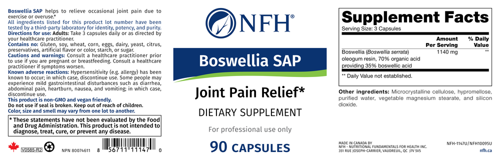 Nutritional Fundamentals for Health Boswellia SAP — view 2
