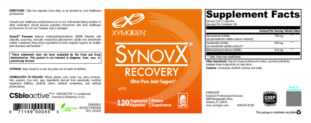 Xymogen SynovX Recovery — view 2