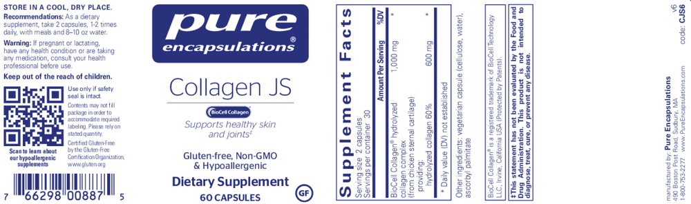 Pure Encapsulations Collagen JS — view 2