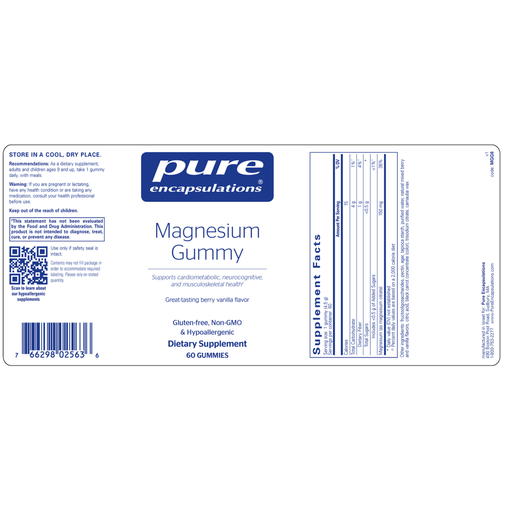 Pure Encapsulations Magnesium Gummy — view 2