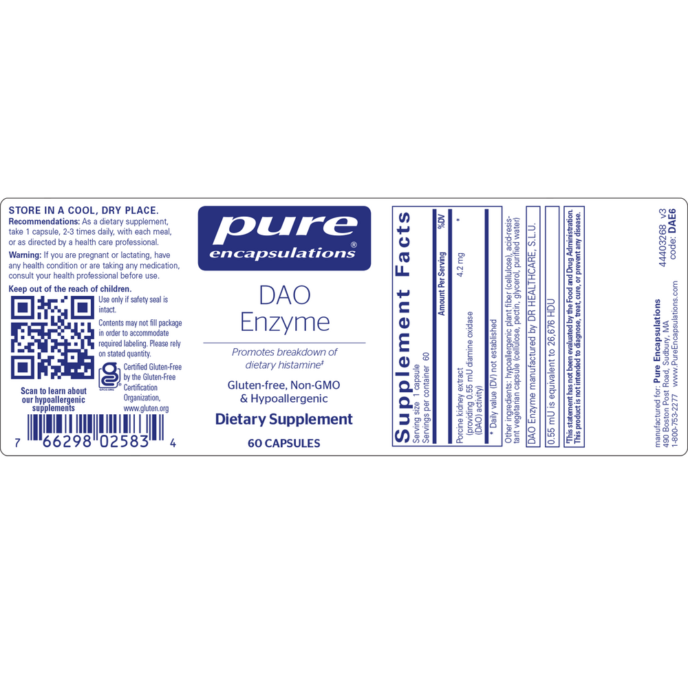 Pure Encapsulations DAO Enzyme — view 2