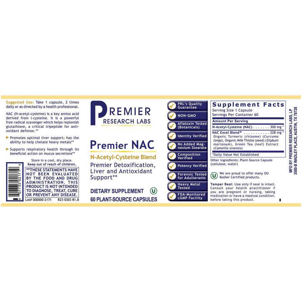 Premier Research Labs Premier NAC — view 2