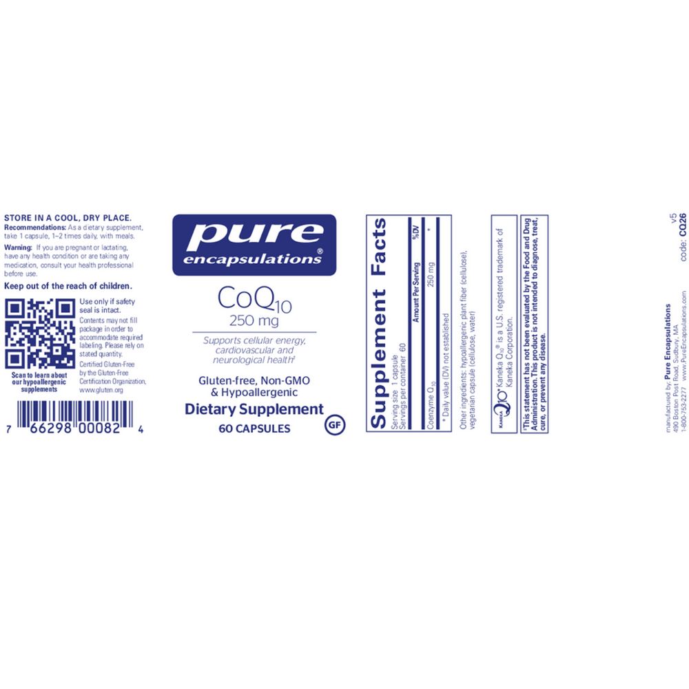 Pure Encapsulations CoQ10 250mg — view 2