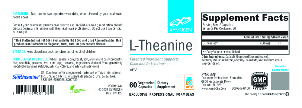 Xymogen L-Theanine — view 2