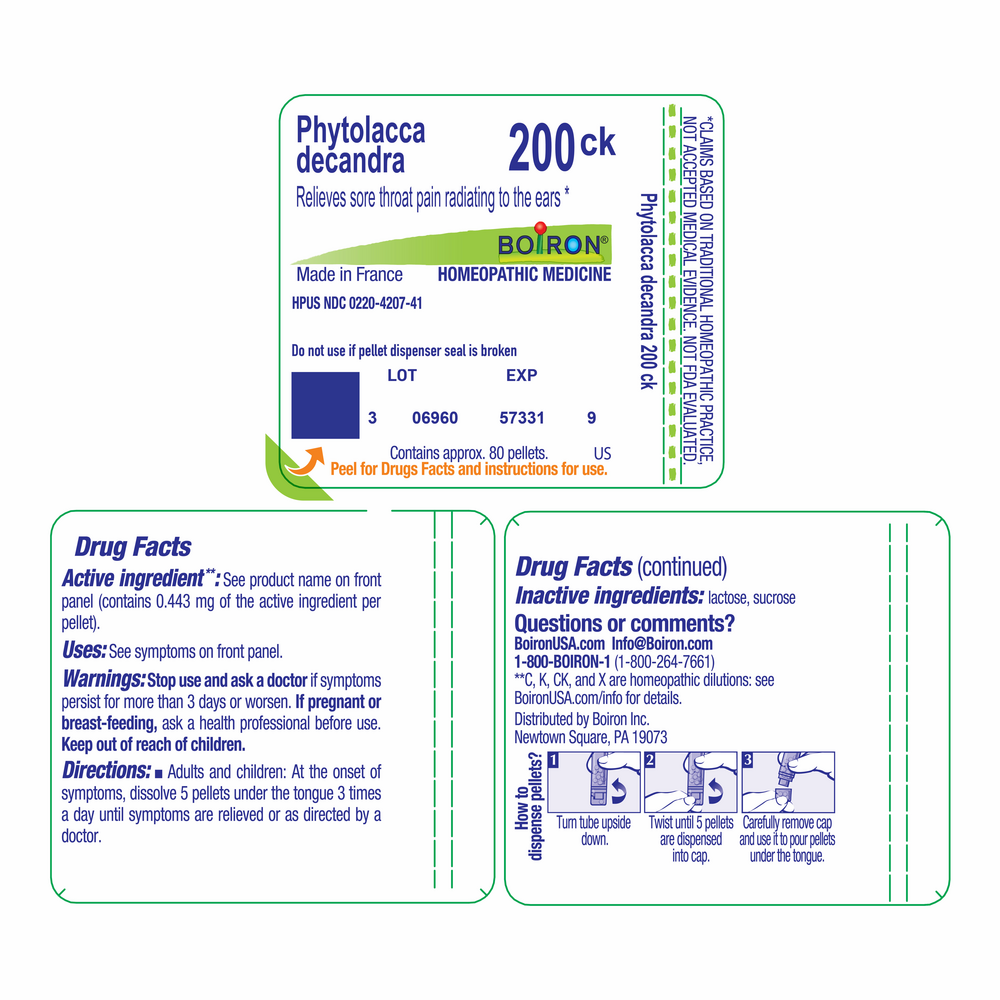 Boiron Homeopathics Phytolacca Decandra 200ck — view 2
