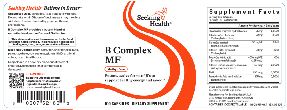 Seeking Health B Complex MF — view 2