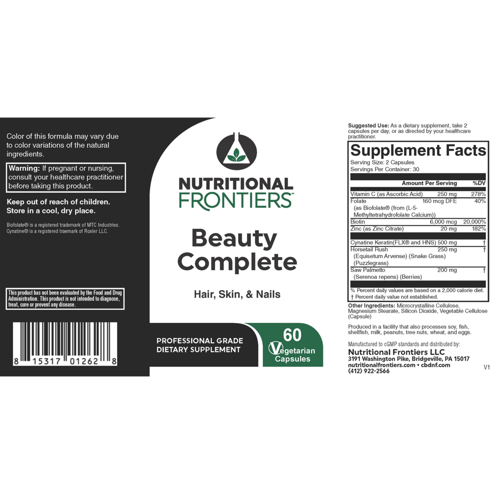 Nutritional Frontiers Beauty Complete — view 2