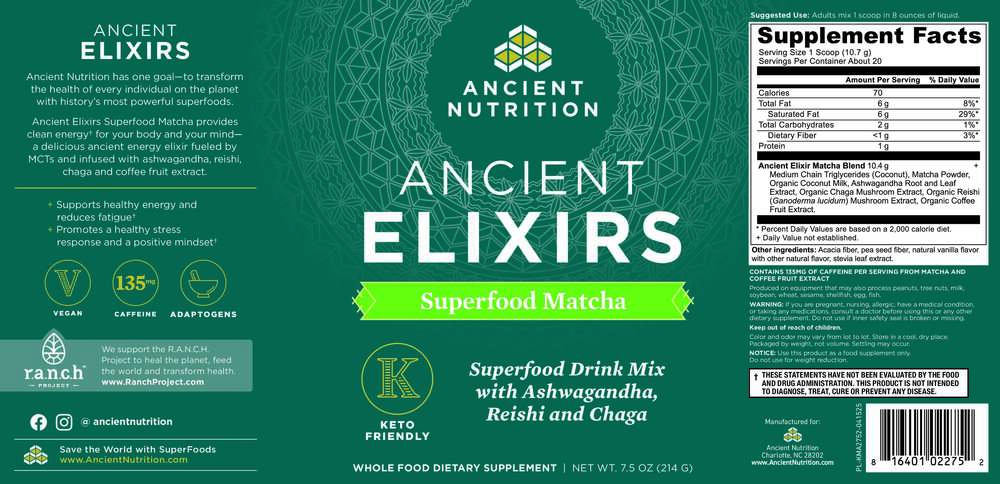 Ancient Nutrition Superfood Matcha — view 2
