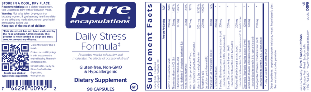 Pure Encapsulations Daily Stress Formula* — view 2