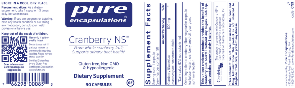 Pure Encapsulations Cranberry NS — view 2