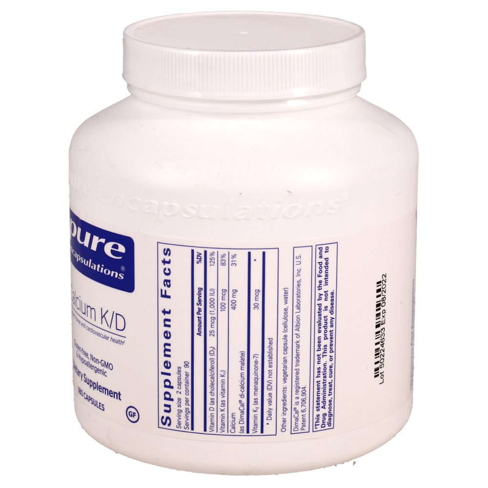 Pure Encapsulations Calcium K/D — view 2