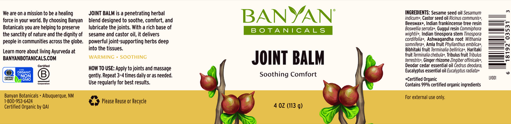 Banyan Botanicals Joint Balm (Organic) — view 2