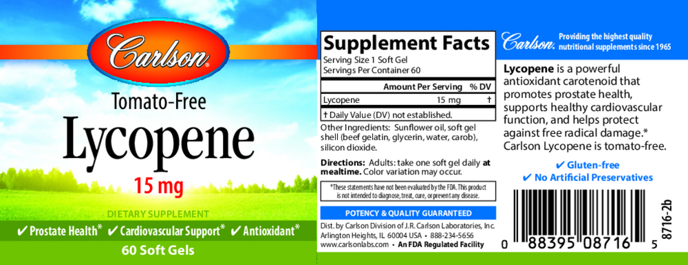 Carlson Labs Lycopene — view 2