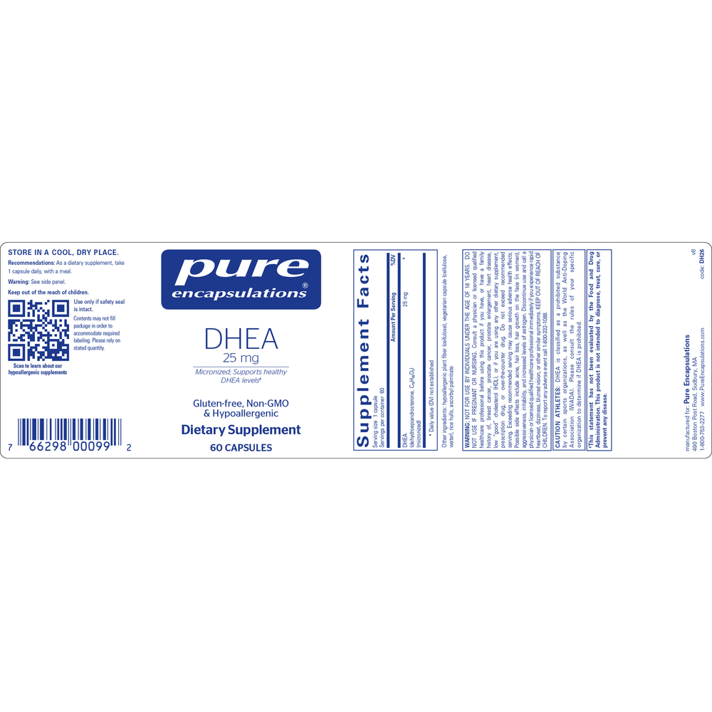 Pure Encapsulations DHEA 25mg — view 2