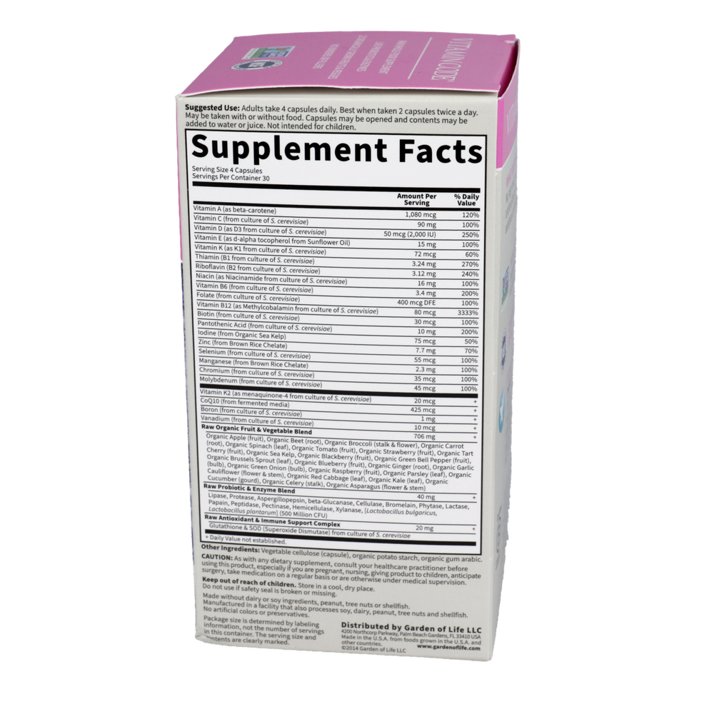 Garden of Life Vitamin Code 50 and Wiser Womens Multi — view 2
