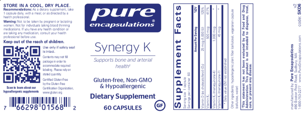 Pure Encapsulations Synergy K — view 2