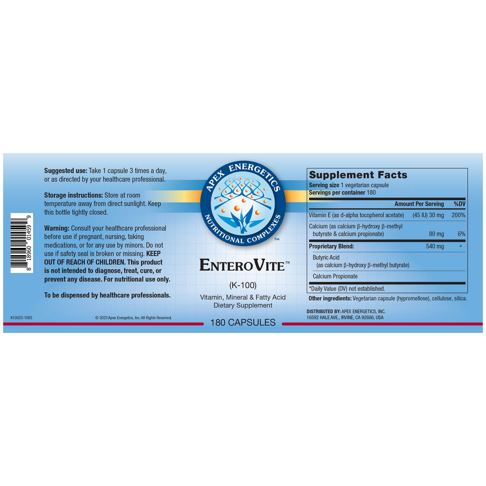 Apex Energetics, Inc EnteroVite™ — view 2