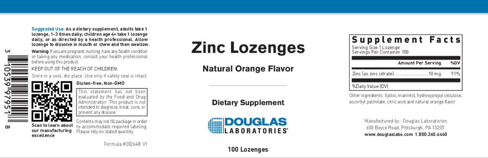 Douglas Labs Zinc Lozenges — view 2