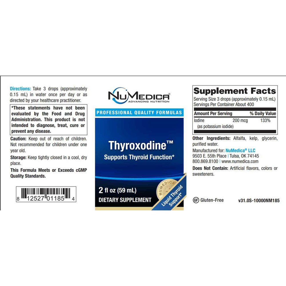 NuMedica Thyroxodine™ (Organic Iodine) — view 2