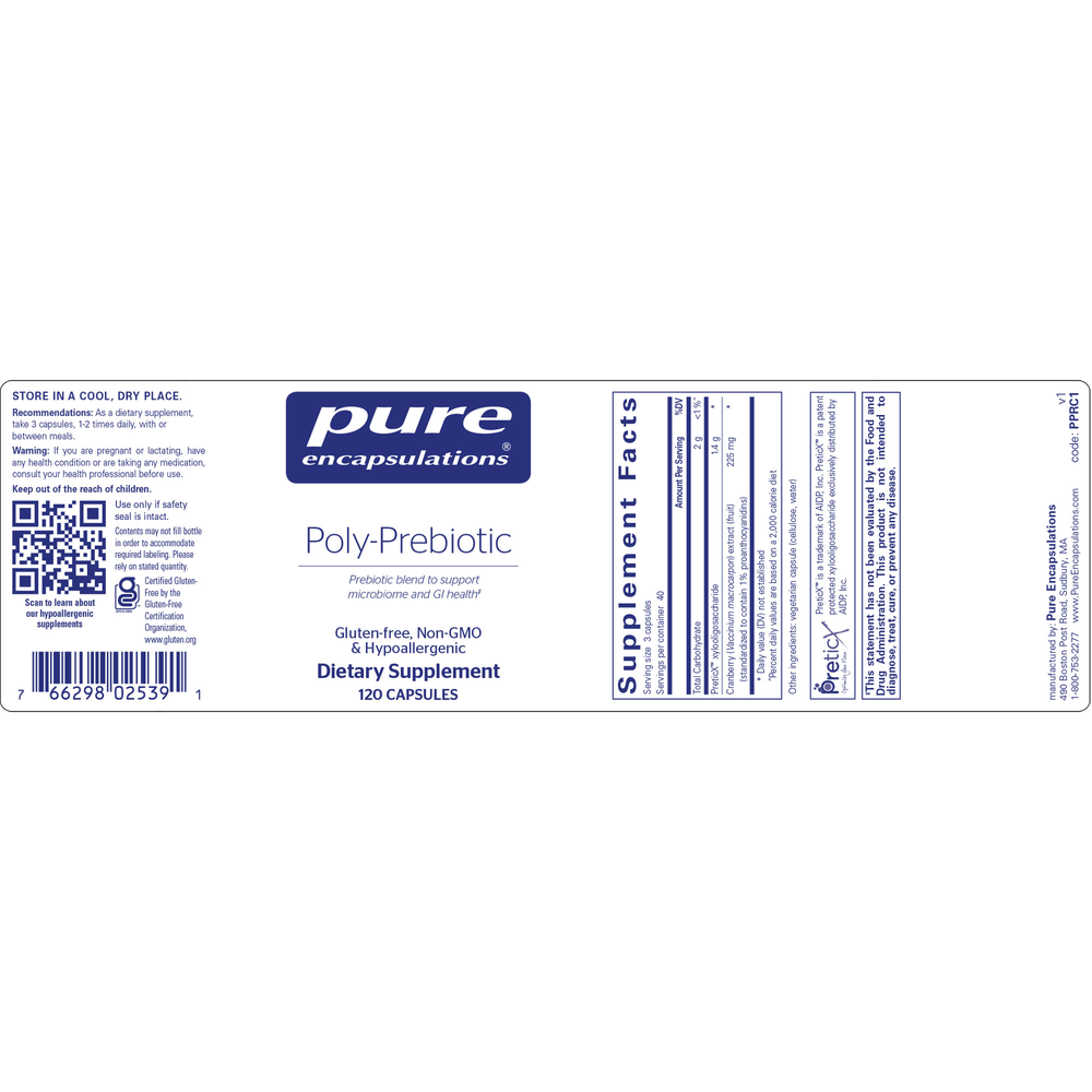 Pure Encapsulations Poly-Prebiotic Capsule — view 2