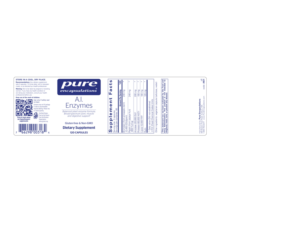 Pure Encapsulations A.I. Enzymes — view 2