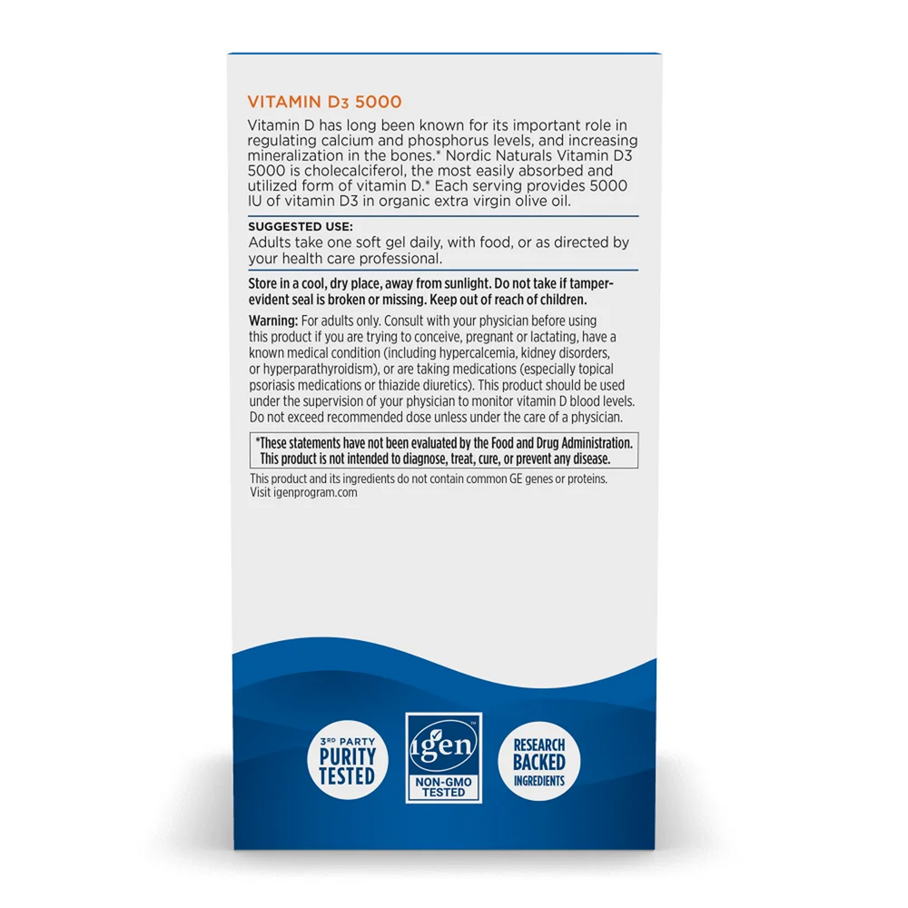 Nordic Naturals Vitamin D3 5000 — view 2