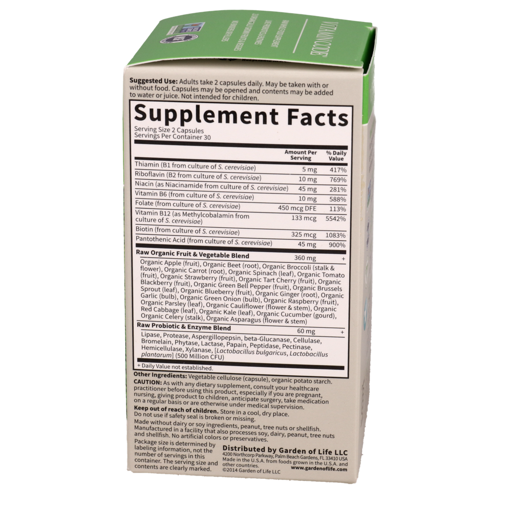 Garden of Life Vitamin Code RAW B-Complex — view 2