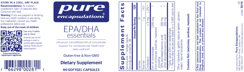 Pure Encapsulations EPA/DHA Essentials — view 2