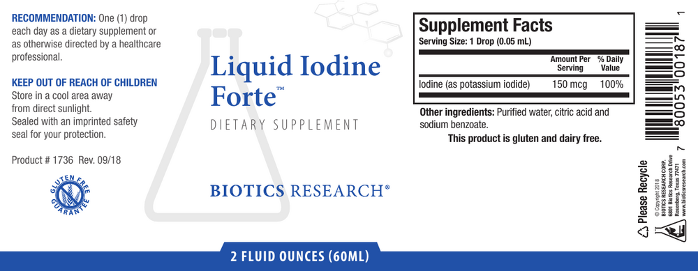 Biotics Research Liquid Iodine Forte™ — view 2