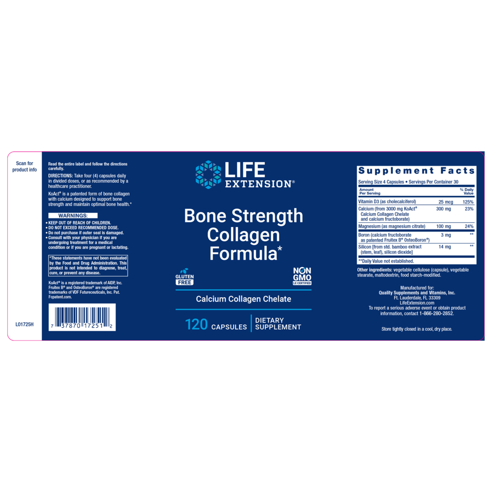 Life Extension Bone Strength Collagen Formula — view 2