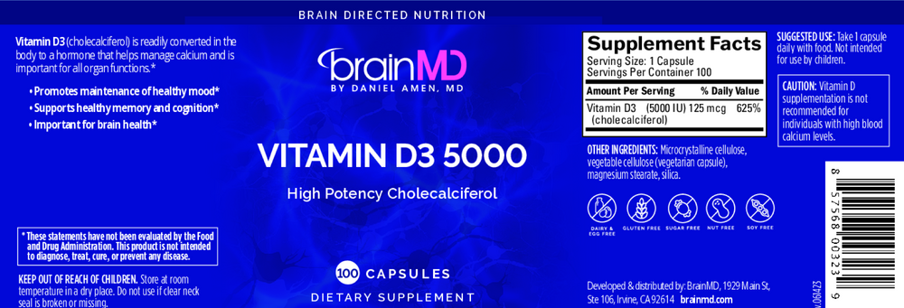 BrainMD Vitamin D3 5000 — view 2