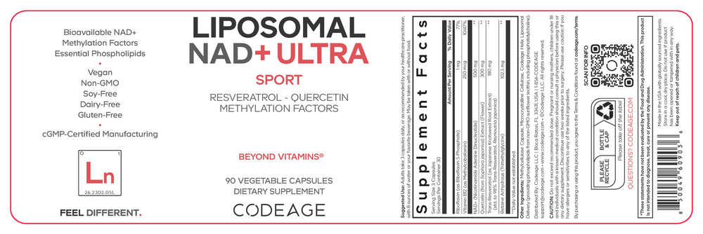 Codeage Liposomal NAD+ Ultra — view 2